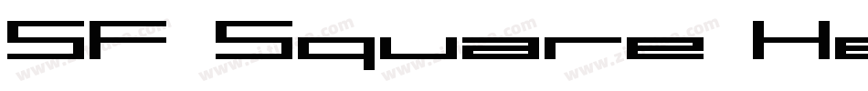 SF Square Head Extended字体转换